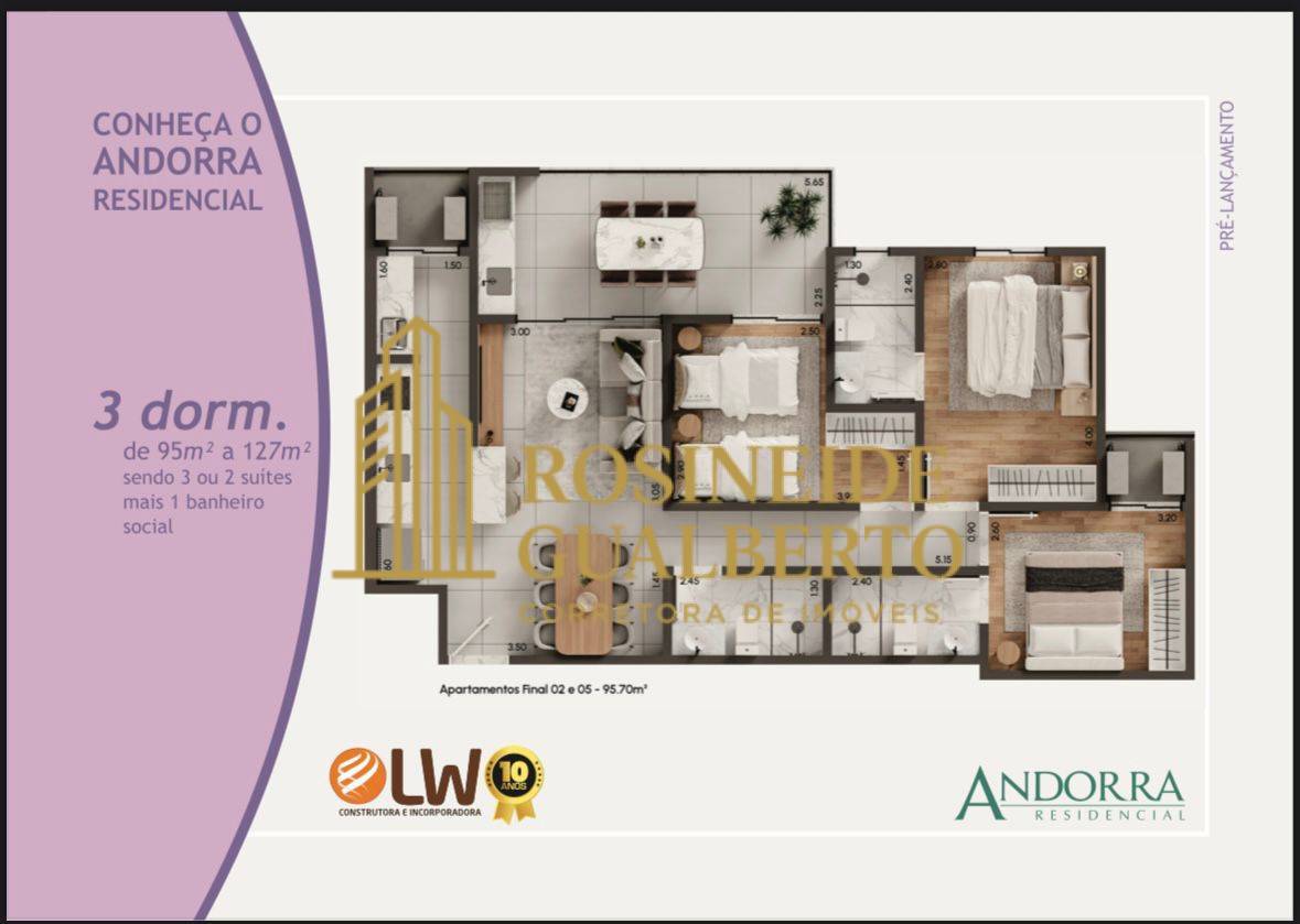 Apartamento, 3 quartos, 95 m² - Foto 5