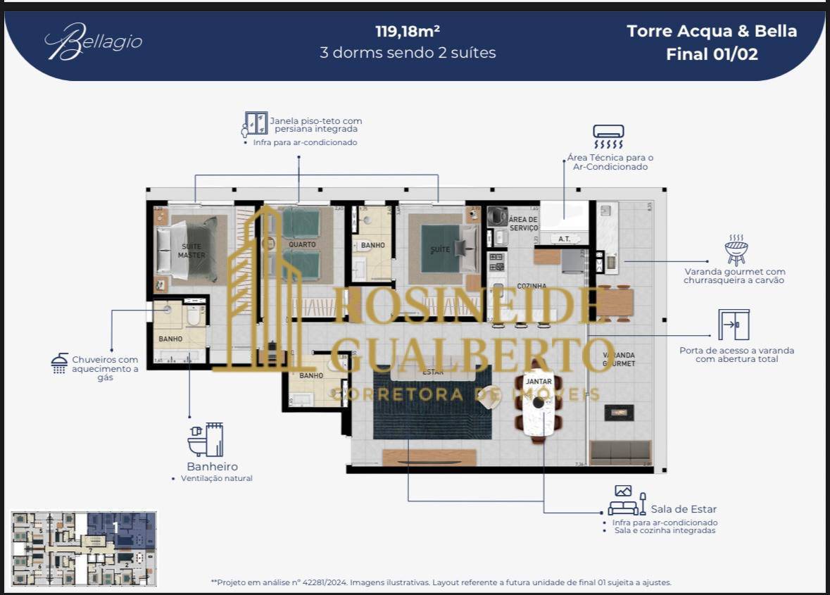 Apartamento, 3 quartos, 119 m² - Foto 8